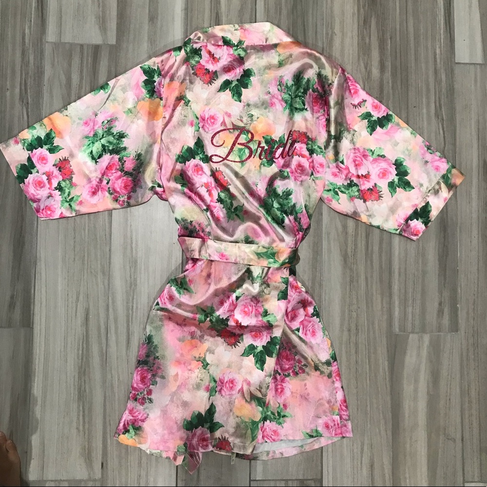 Floral Bride Robe